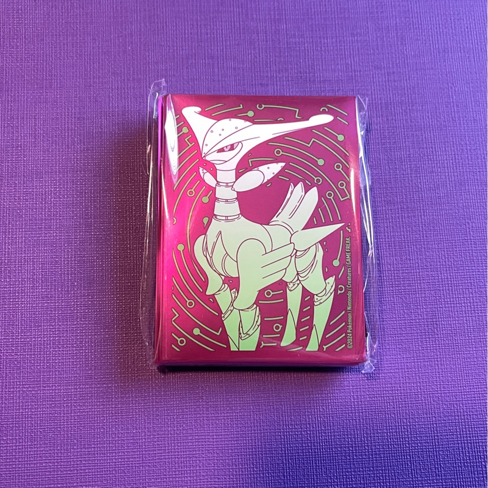 65 Ct Iron Leaves Temporal Forces ETB Pokemon Card Sleeves New Sealed